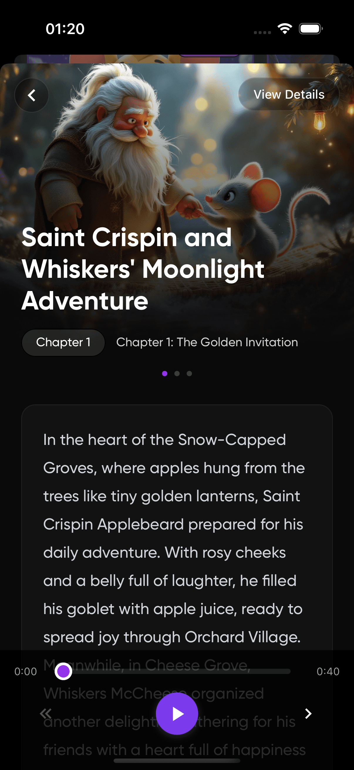 Story result in Magitale app